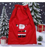 SANTA CLAUS GİFT SACK 70X50 CM NOEL BABA HEDİYE ÇUVALI BÜYÜK BOY NOEL BABA ÇUVALI YILBAŞI SÜSLERİ
