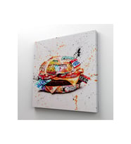 Hamburger Graffiti Kanvas Tablo, Banksy Sokak Graffiti Tablo-5344