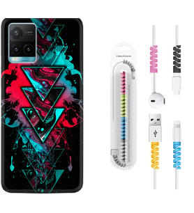 Vivo Y11S Y21S Y20 Y20S Y70 Kılıf Kablo Koruma Spiral Silikon Down 1719