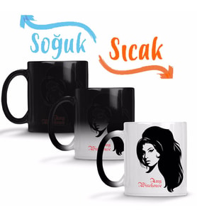 Amy Winehouse Sihirli Kupa Bardak Porselen