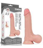Tam Testisli Hareketli Deri Ultra Yumuşak Çift Katmanlı Penis 22 CM - Sliding Skin Dual Layer Dong Whole Testicle