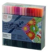 Zig Art & Graphic Twin Brush Pen Çift Uçlu Çizim Kalemi 80 RENK SET 