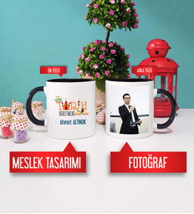 Tarih Öğretmeni Kupa Bardak Siyah Fotoğraflı