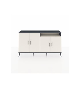 Arges Konsol 6 Raflı 4 Kapaklı 176x30x99 Antrasit-Aytaşı