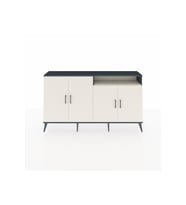 Arges Konsol 6 Raflı 4 Kapaklı 176x30x99 Antrasit-Aytaşı