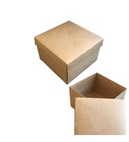 Komple Karton Kutu Düz Renk 15X15X10 CM  (10 Adet )  Kraft