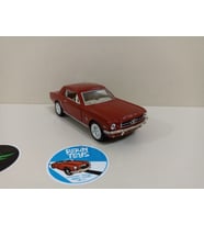 Ford Mustang 1964 Metal Model Oyuncak Araba 13 Cm ( ÖZEL PLAKALI ) (Bordo)