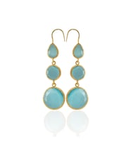Kadir Jewellery 22 Ayar Altın Kaplama Kadın Sallantılı Küpe -El İşçiliği Ve Hipoalerjenik Küpe