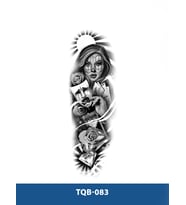 TQB-083 POKER KIZI DESEN GEÇİCİ KOL DÖVMESİ-TATTO
