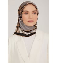 ARMİNE 90x90 İPEK EŞARP 8845D (SURA) (NOSTALJİ)