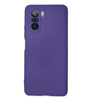 Poco F3 Kılıf Nano içi Kadife Silikon - Mor