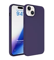 Microsonic Apple iPhone 15 Kılıf Groovy Soft Derin Mor (Mor)