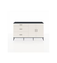 Arges Konsol 2 Raflı 3 Çekmeceli 2 Kapaklı 176x30x99 Antrasit-Aytaşı