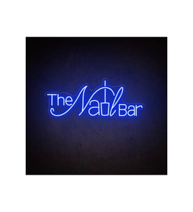 The Nail BAR Yazılı ve Şekilli Neon Tabela