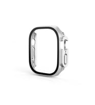 Apple Watch Ultra 49mm Uyumlu Kasa ve Ekran Koruyucu Zore Watch Gard 19 (Gümüş)
