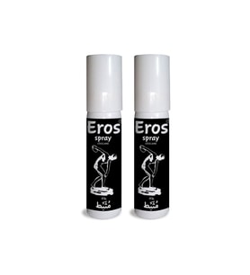 Eros 2 Adet Erkeklere Özel Zaman Stop Spreyi 20 ml (Black)