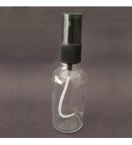 50ml Şeffaf Cam Şişe, spreyli Şişe, 24 Adet, Ecza şişesi, Boş Cam şişe (Amber)