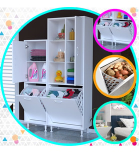 MODİLAYN FORBEST İNCİ 95 x 160 cm Banyo Dolabı 3 Kapaklı Banyo Dolabı Çok Amaçlı Dolap (Beyaz)