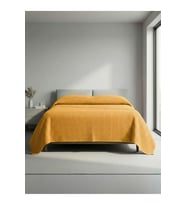 Sofline Premium %100 Pamuk Çift Kişilik Yazlık Pike, Yatak Örtüsü,terletmez Kumaş(PUDRA RENK) (240X200CM)