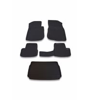 Peugeot 2008 2013-2019 Paspas Ve Bagaj Havuzu Seti (Siyah)