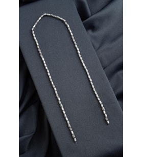 Hematit Doğal Taş Mat Açık Gri Dikdörtgen Kesim 3x5mm Dizi [AA]