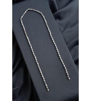 Hematit Doğal Taş Mat Açık Gri Dikdörtgen Kesim 3x5mm Dizi [AA]