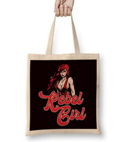 Rebel Ginger Girl Redhead Red Haired Red Head Irish Bez Çanta Uzun Saplı
