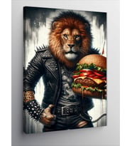 Kanvas Tablo Burgerli Aslan