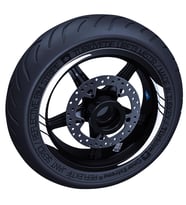 Floresan Beyaz Moto GP İç Jant Şeridi Sticker Çınar Extreme