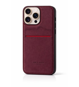 Apple iPhone 11 Pro Kartlıklı Rich Boss Lüx Deri Kılıf Koyu Kırmızı