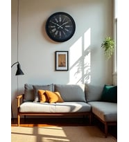 Black Noble 40 Cm Metal Duvar Saati