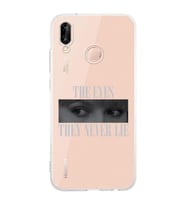 Huawei P20 Lite Uyumlu Baskılı Yumuşak Silikon Şeffaf Telefon Kılıfı