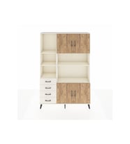 Arges Dolap 8 Raflı 4 Çekmeceli 4 Kapaklı 132x30x195 Aytaşı-Çam/Aytaşı