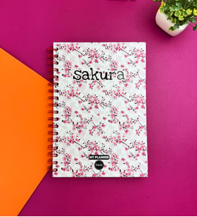 Kırmızı Sakura Tasarımlı Konuşan Ajanda