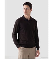 LC WAIKIKI Kahverengi Polo Yaka Erkek Triko Kazak