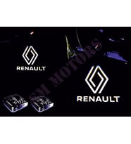 RENAULT Araçlar Için Pilli Yapıştırmalı Kapı Altı Led Logo
