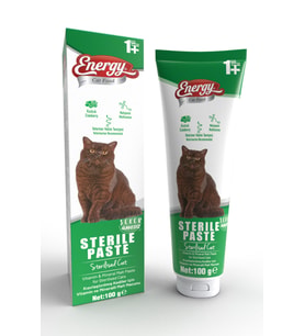 Pet Food Energy Sterile Paste 100gr Kısırlaştırılmış Kediler İçin Yüksek İçerikli Multivitaminli Malt Macun Steriler-Macun-100g
