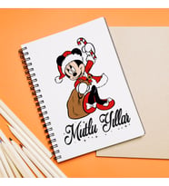 Mickey Mouse & Mutlu Yıllar Tasarımlı Defter