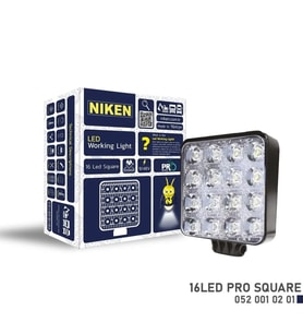 Çalışma Lambası Pro 16 Led Kare