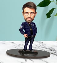 Kişiye Özel Polis 4 Tasarımlı Karikatür Biblo