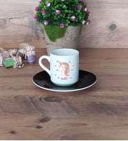 Unicorn Türk Kahvesi Fincanı Siyah