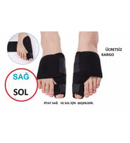 Metal Destekli Ayak Baş Parmak Kemik Bunyon Koruyucu Halluks Valgus Set Başparmak Gece Ateli