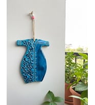 El Yapımı Seramik Kaftan Duvar Süsü - Osmanlı Motifli Dekoratif Duvar Aksesuarı