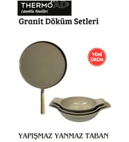 Thermoad 2'Li Vizon (Gözleme Tavası 36 Cm-3'Lü 18-20-22Cm Güveç Sahan Kapaksız 