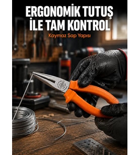 Northcity Güçlü Kavrama Sunan Profesyonel Uzun Çeneli Dövme Çelik Kargaburun - Ergonomik Tasarım ve Hassas Kontrollü Çalışma