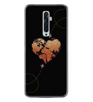 Oppo Reno 2Z 4 Lite 4 Pro 5 6 7 A31 Kılıf Desemli Silikon Plane Heart 1721