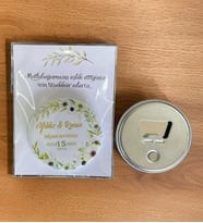 10 Adet Söz, Nişan, Nikah, Düğün Hediyesi Buton Açacak Magnet Kart ve Ambalajlı Tek Tek (btnmg16)