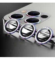 iPhone 13 Pro Max ​​​​Kamera Lens Koruyucu Taşlı Tasarım