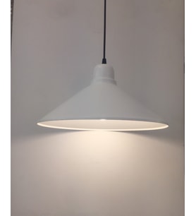 MYLİGHTS  BEYAZ İÇİ BEYAZ METAL SARKIT AVİZE 38CM (Siyah)