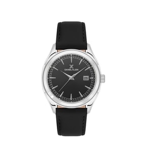 DANIEL KLEIN DK.1.13832-1 SİYAH DERİ KORDON KLASİK ERKEK KOL SAATİ